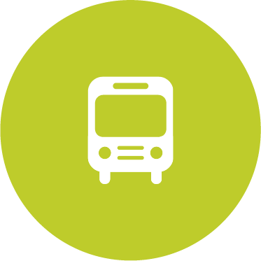 Icon mit einem Bus, steht für Bahnhof.