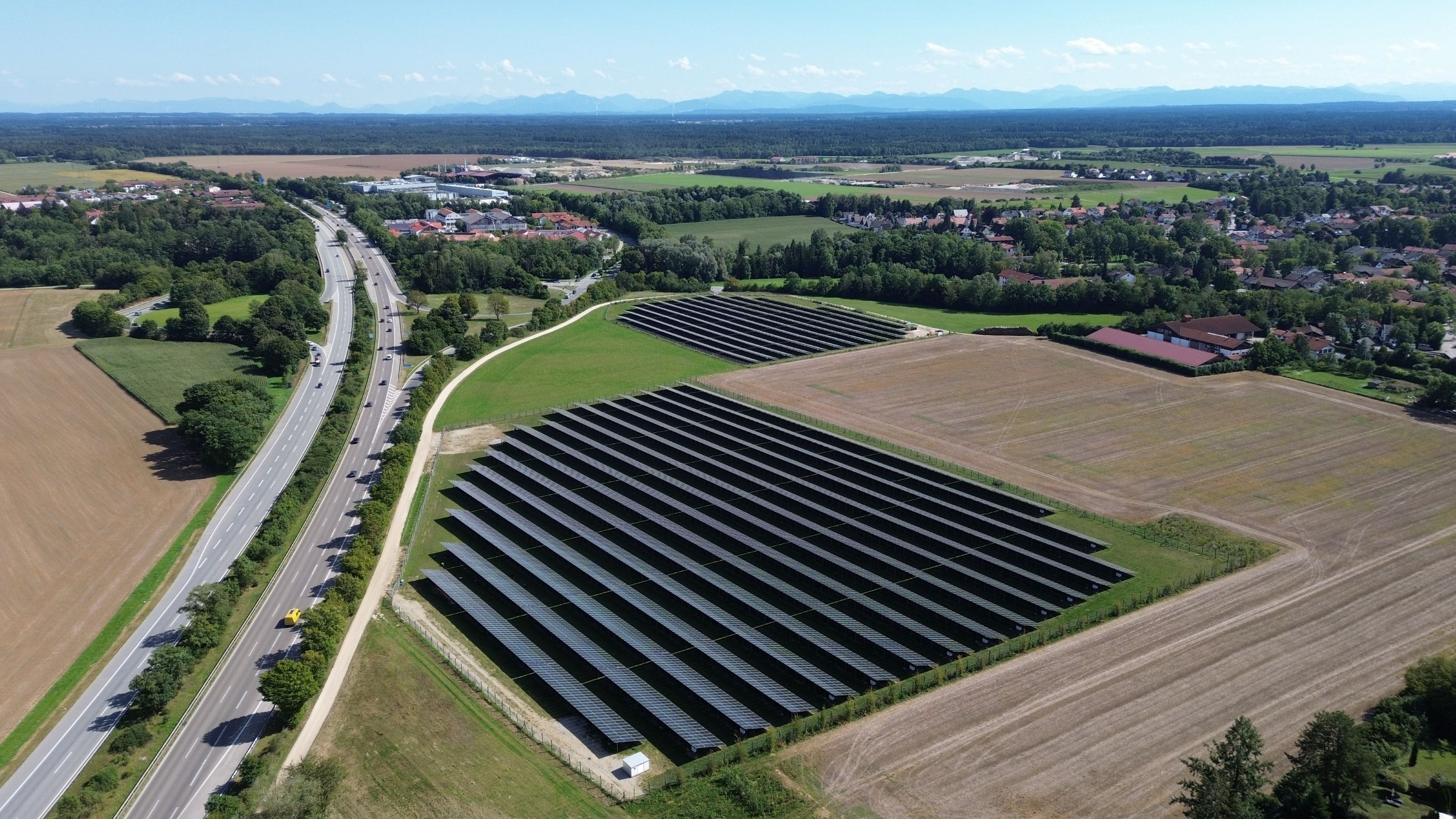 Der Solarpark Pöttinger Feld.