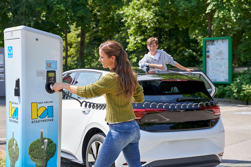 E-Carsharingauto von Gas & Wärme Bad Aibling.