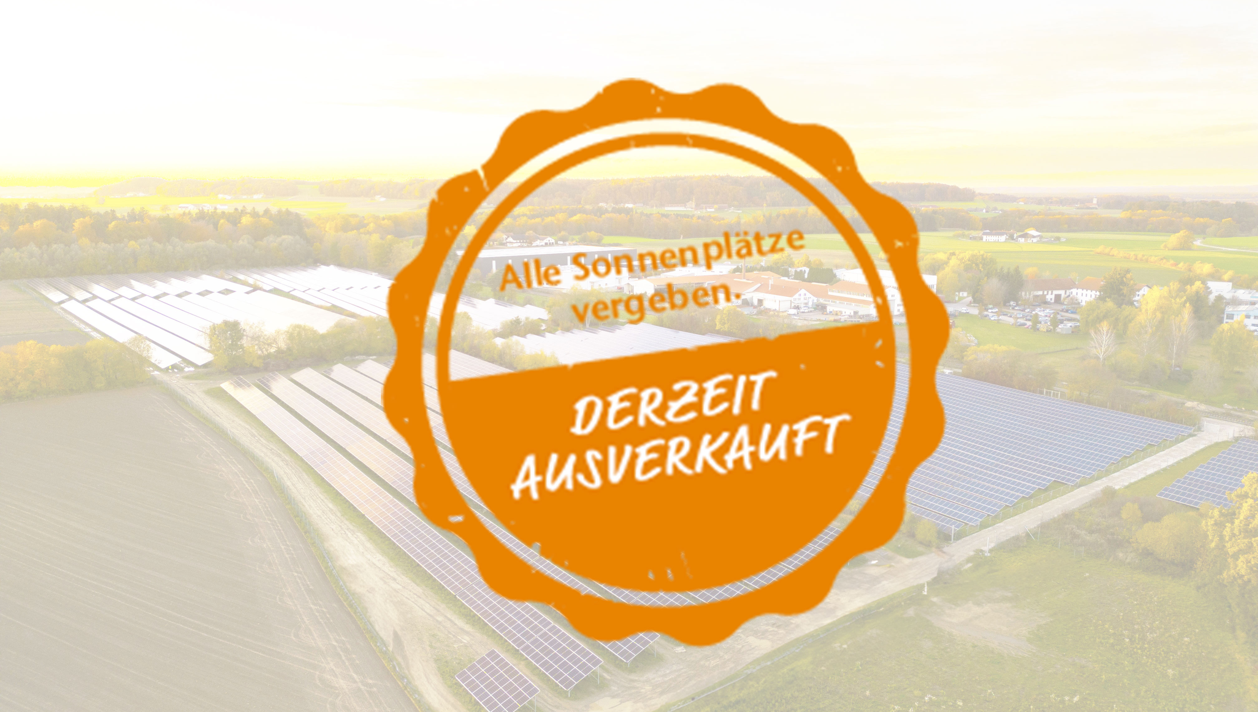 Der Solarpark Hieringer Feld in Burghausen.
