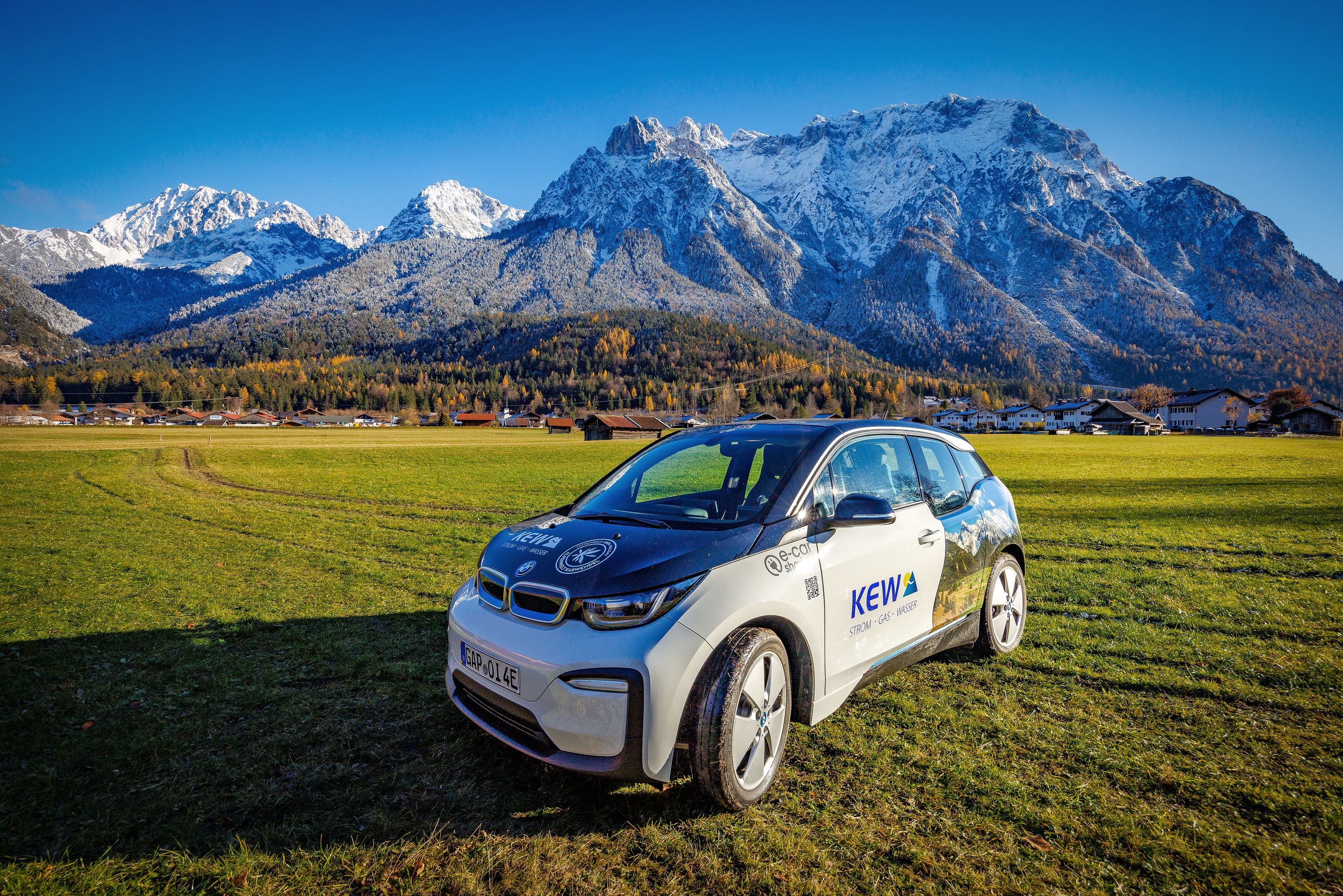KEW mobility, ein E-Carsharing Fahrzeug für die Region Oberes Isartal.